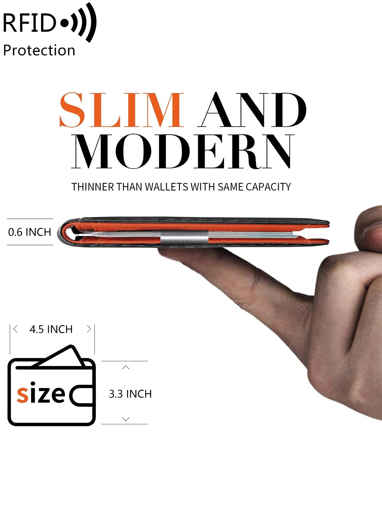 Minimalist men's RFID blocking multi-functional ultra-thin 12-card wallet Male